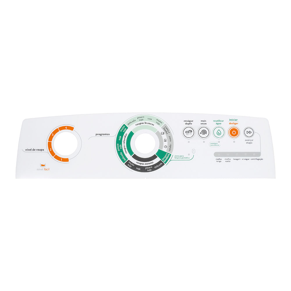 Painel de Controle Decorativo para Máquina de Lavar Consul - W10637768