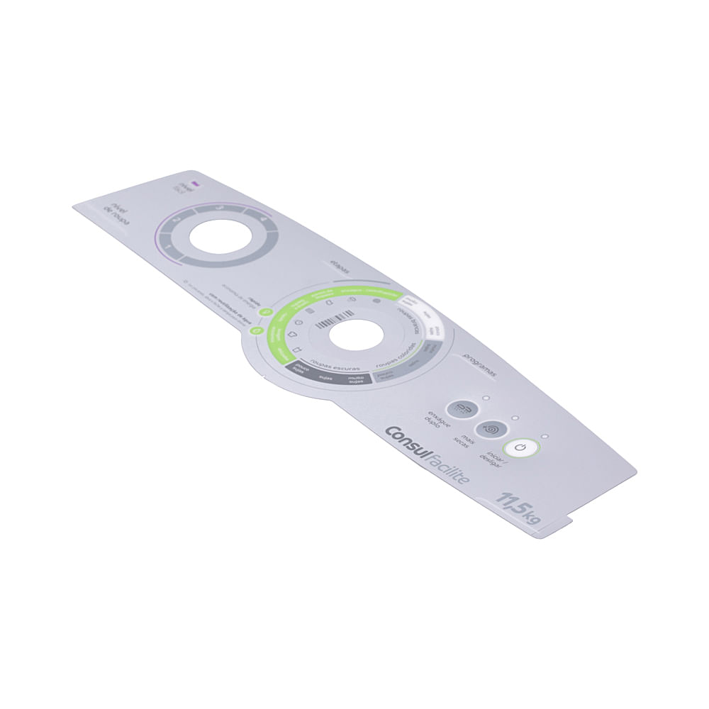 Painel de Controle Decorativo para Máquina de Lavar Consul - W10917243