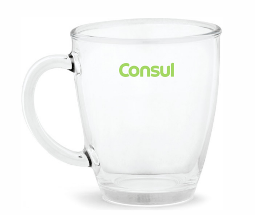 Caneca de Vidro 390ml Consul - 326026637