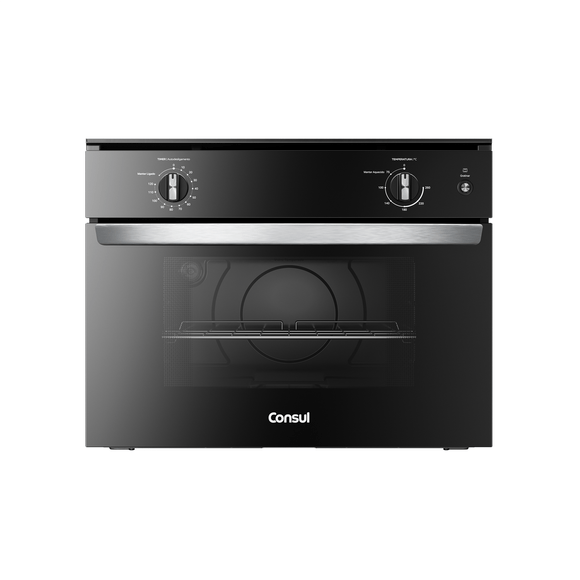 Forno de Embutir Elétrico 47 Litros Consul Preto com Timer e Função Gratinar - COB47BE 110V Forno de Embutir Elétrico 47 Litros Consul Preto com Timer e Função Gratinar - COB47BE 110V