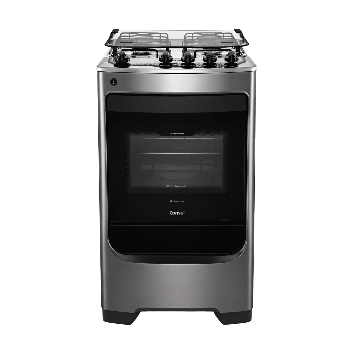 Fogão Consul 4 Bocas Inox com Acendimento Automático - CFO4NAR