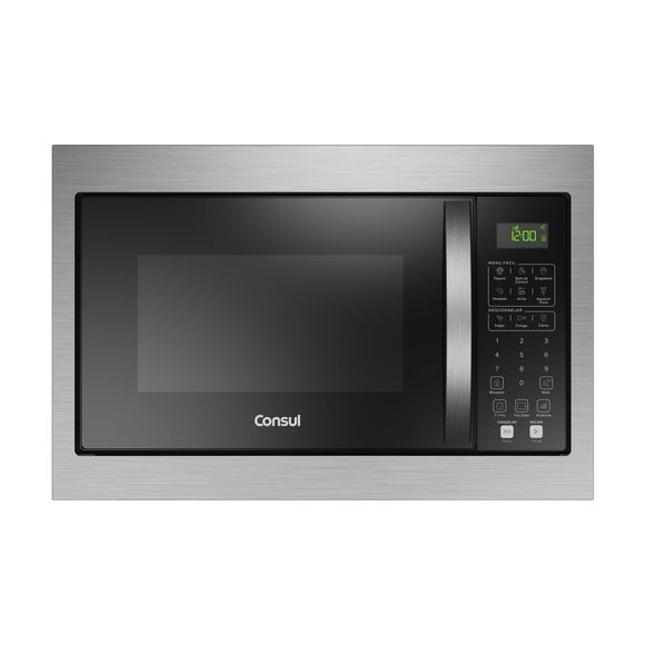 Micro-ondas Consul de Embutir 32 Litros Preto com Design Moderno e Menu Fácil - CM146AE 110V Micro-ondas Consul de Embutir 32 Litros Preto com Design Moderno e Menu Fácil - CM146AE 110V