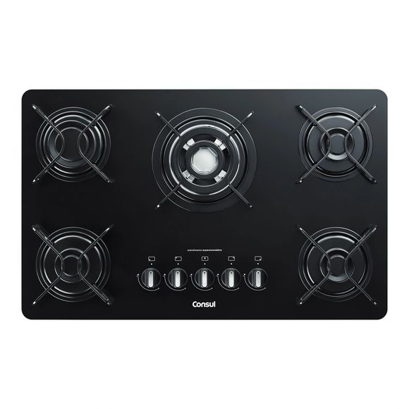 Cooktop 5 Bocas Consul com Quadrichama e Acendimento Automático - CDD75AE BIVOLT