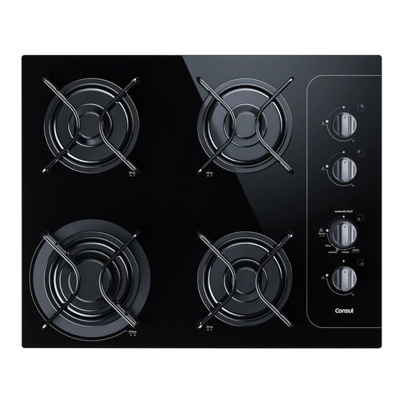 Cooktop 4 Bocas Consul com Controle Fácil e Acendimento Automático - CD060AE BIVOLT