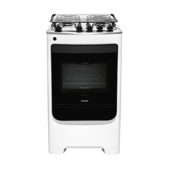 Fogão Consul 4 Bocas Branco com Acendimento Automático - CFO4NAB BIVOLT