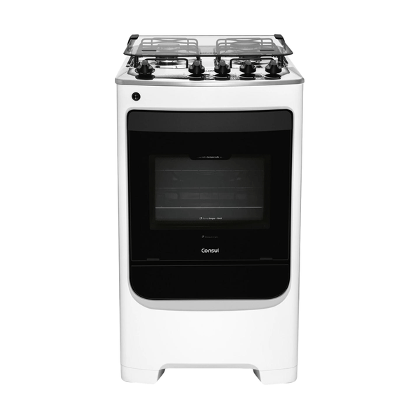 Fogão Consul 4 Bocas Branco com Acendimento Automático - CFO4NAB BIVOLT