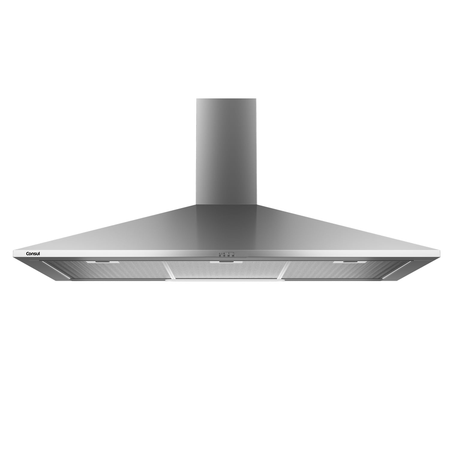 Coifa de Parede Consul 90cm cor Inox Piramidal 5 e 6 Bocas com Duplo Filtro - CA090BR - 220V