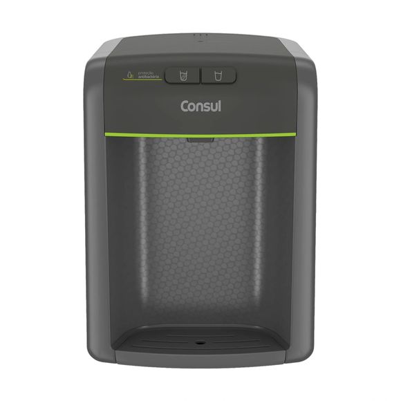 Purificador de Água Consul Cinza Refrigerado, com Proteção Antibactérias - CPB34AF Bivolt Purificador de Água Consul Cinza Refrigerado, com Proteção Antibactérias - CPB34AF Bivolt