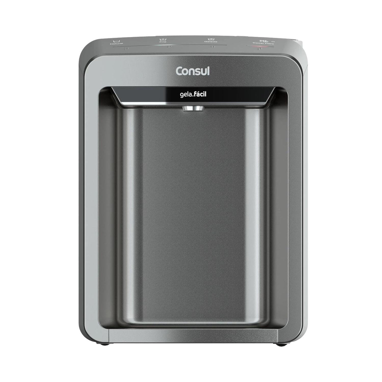 Purificador de Água Consul CPB33AF. Painel Touch, 3 Níveis de Temperatura - Cinza, Bivolt
